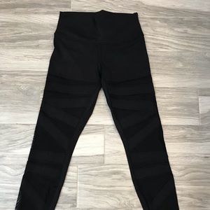 Lululemon tech mesh legging black size 8